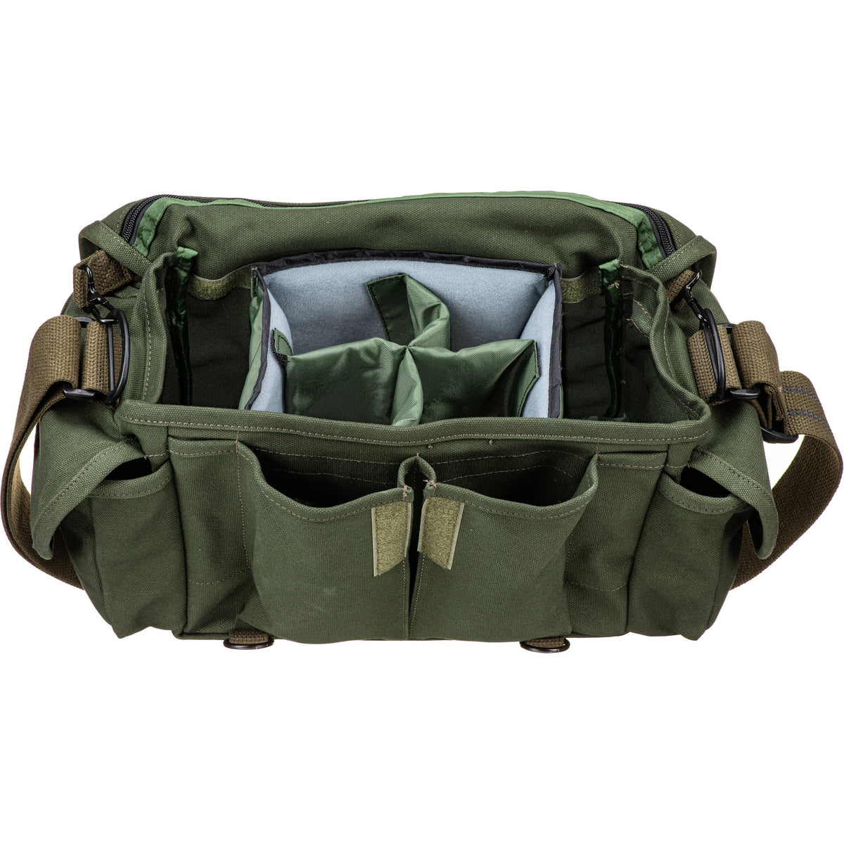 Bandolera Domke F-2 (Canvas, Verde oliva Drab) - vista frontal