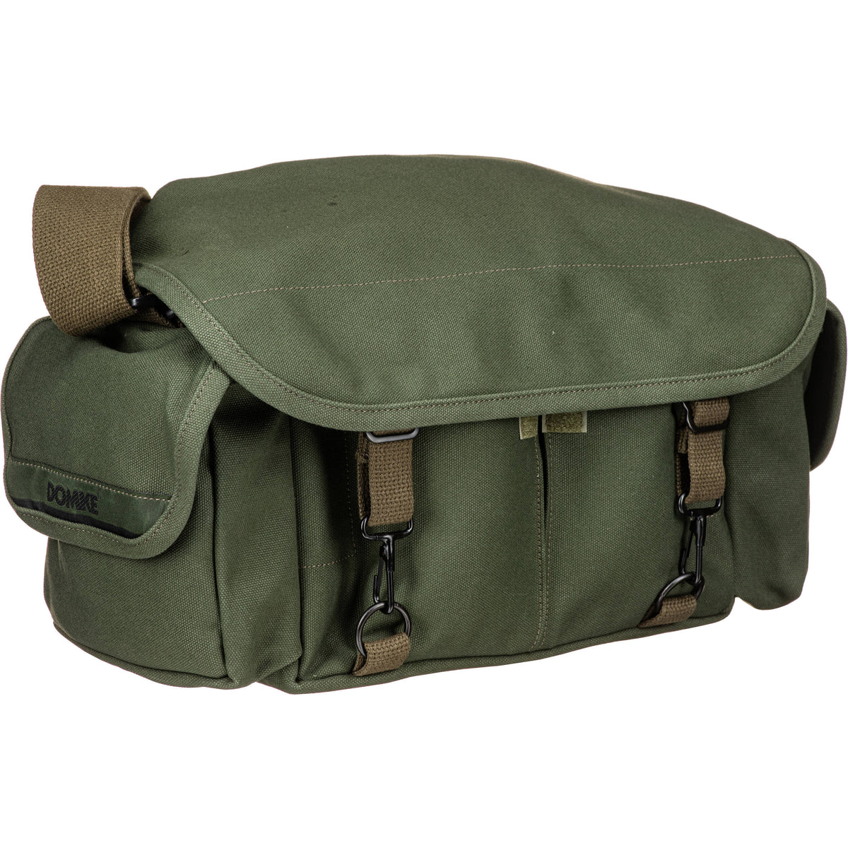 Bandolera Domke F-2 (Canvas, Verde oliva Drab) - en uso