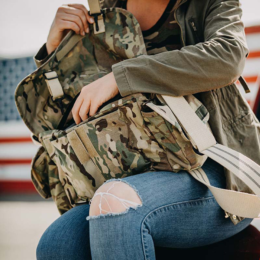 Bandolera Domke F-2 (Nylon, Camouflage) - detalle