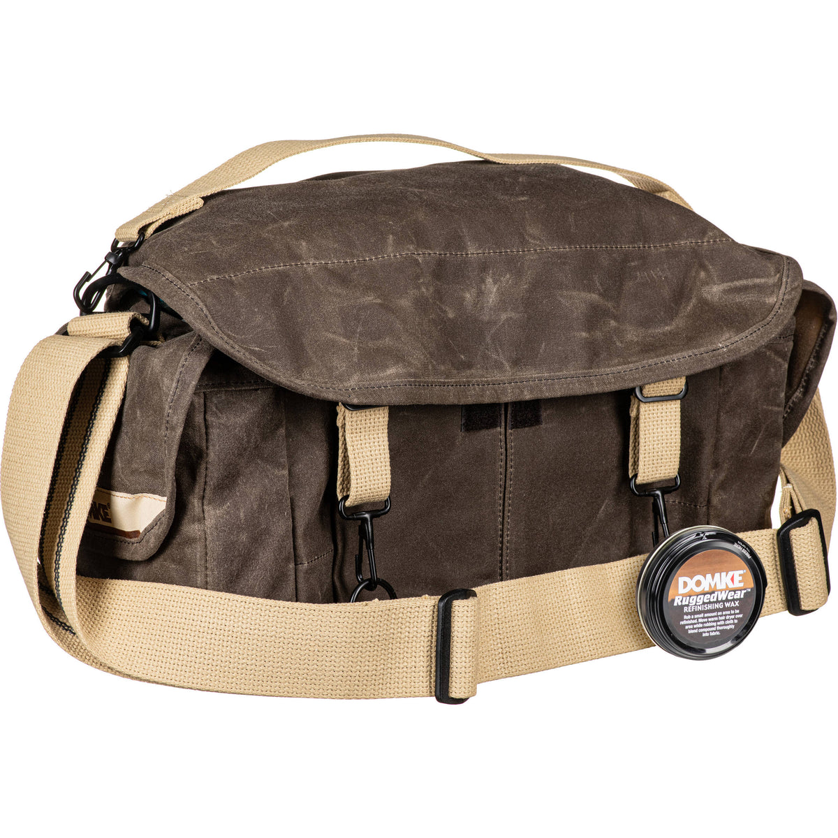 Bandolera Domke F-2 (Ruggedwear, Brown) - contenido de la caja
