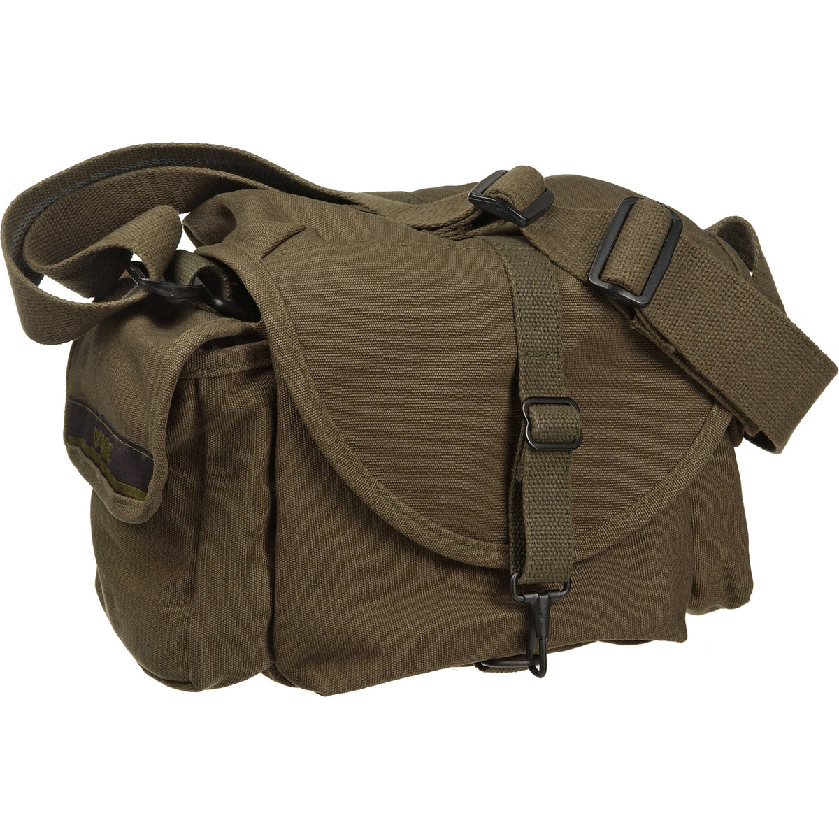 Bandolera Domke F-3X Super Compact (Verde oliva) - vista lateral