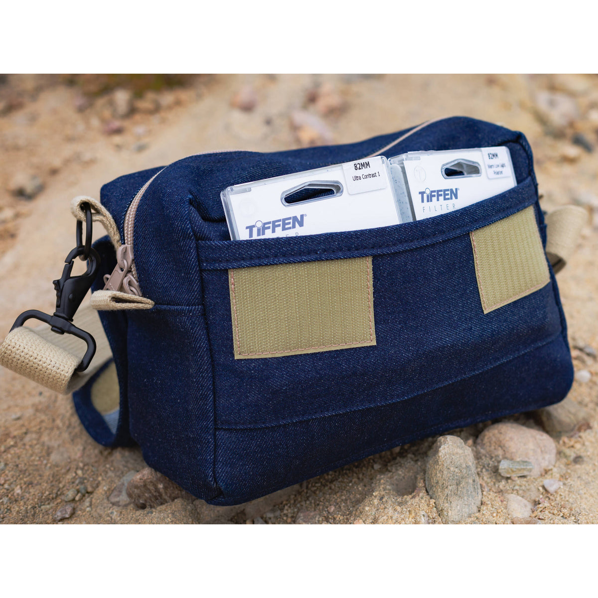 Bandolera Domke F-5XB Shoulder/Belt (Denim) - contenido de la caja