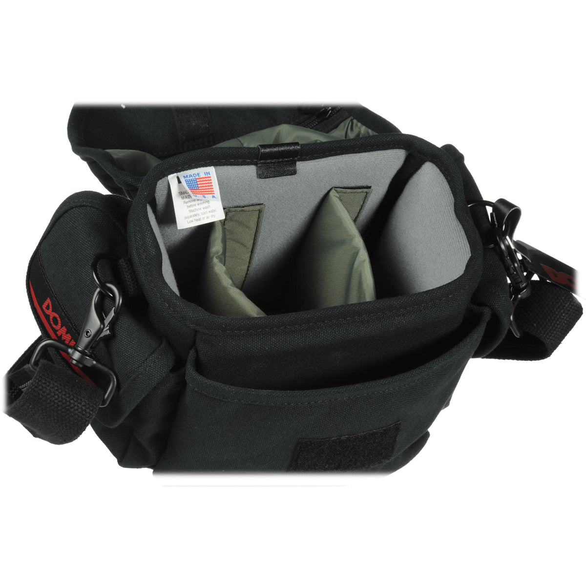 Bandolera Domke F-8 Chico Canvas (Negro) - puertos y conexiones