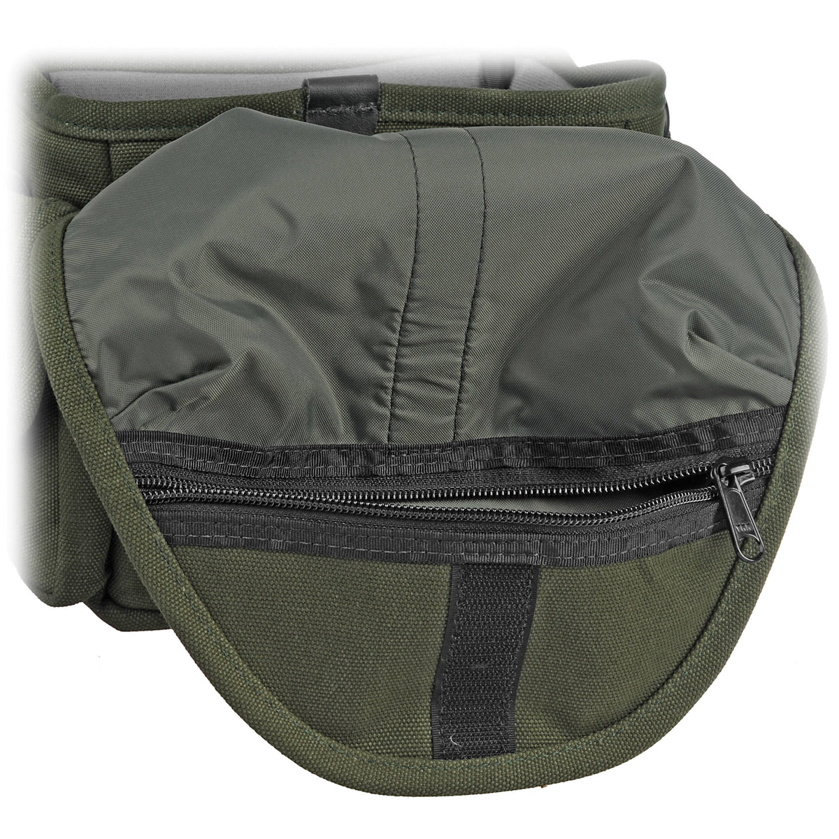 Bandolera Domke F-8 Chico Canvas (Verde oliva) - puertos y conexiones