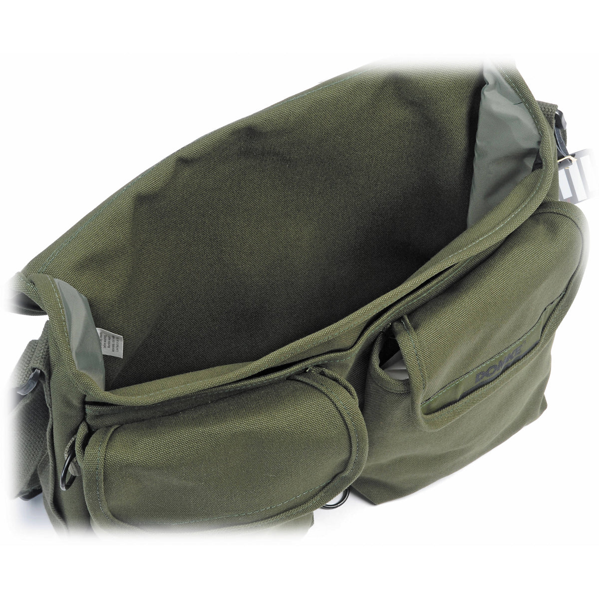 Bandolera Domke F-802 Reporter's Satchel (Verde oliva Drab) - vista frontal