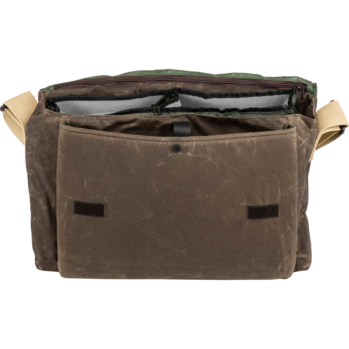 Bandolera Domke F-833 Grande Photo Courier (Brown RuggedWear Waxed Canvas) - detalle