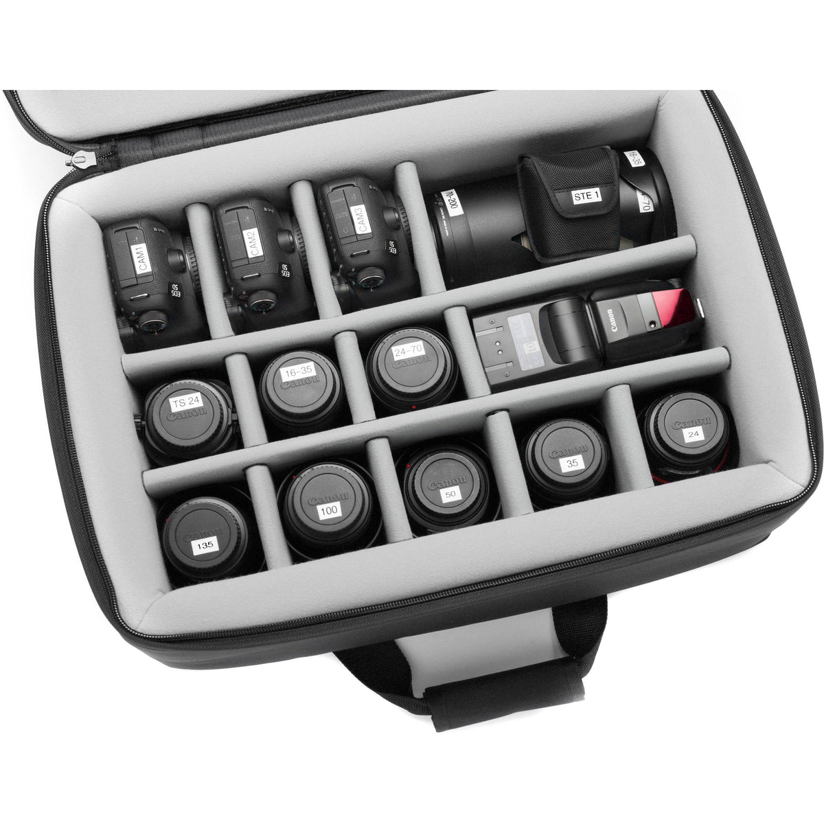 Bandolera Lightware MF2014 Multi-Format con ShokBox Construction - vista lateral