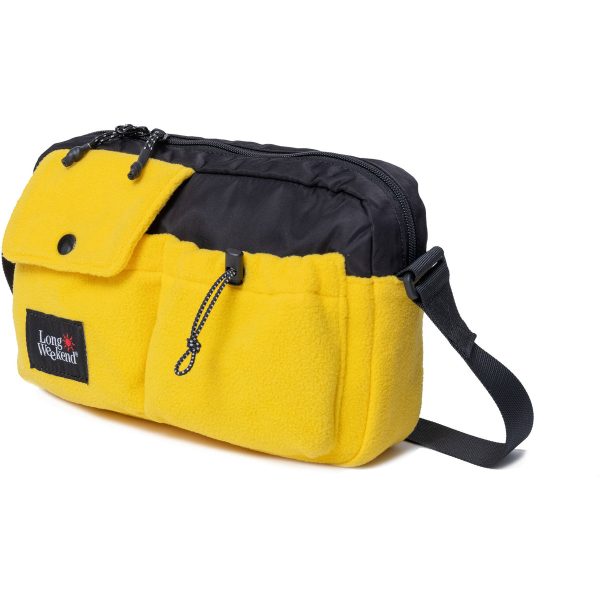 Bandolera Long Weekend Santa Fe (Amarillo Fleece, 3L) - vista trasera
