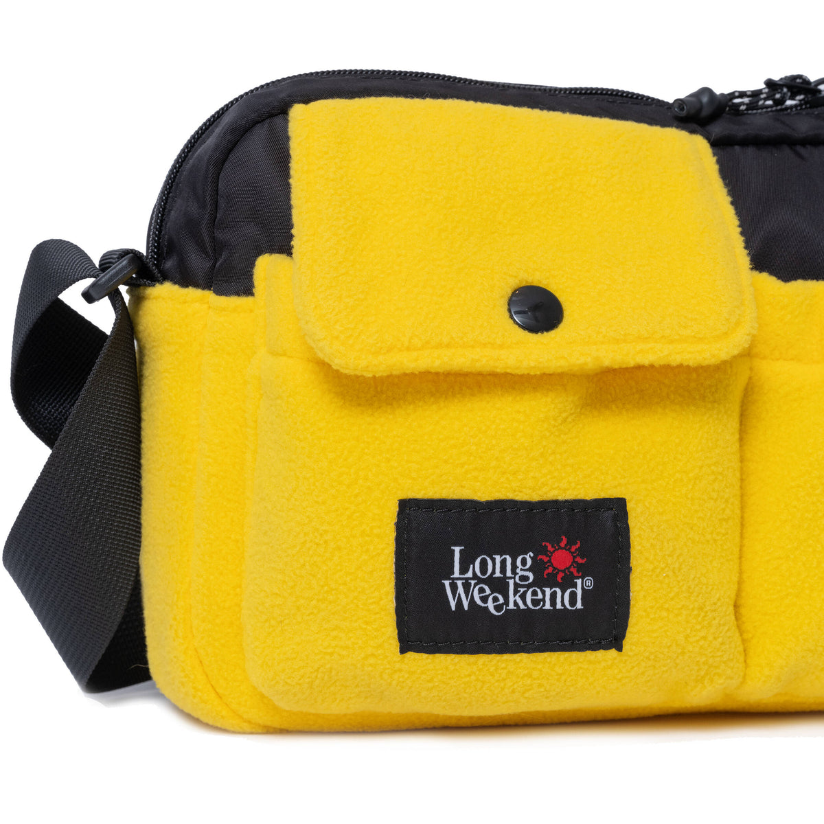 Bandolera Long Weekend Santa Fe (Amarillo Fleece, 3L) - vista lateral