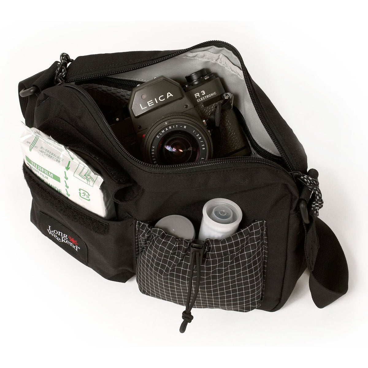 Bandolera Long Weekend Santa Fe (Negro, 3L) - vista trasera
