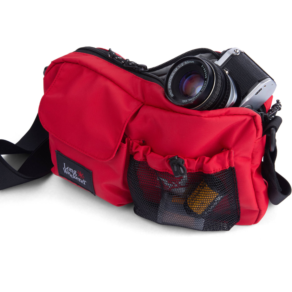 Bandolera Long Weekend Santa Fe (Rojo, 3L) - vista frontal