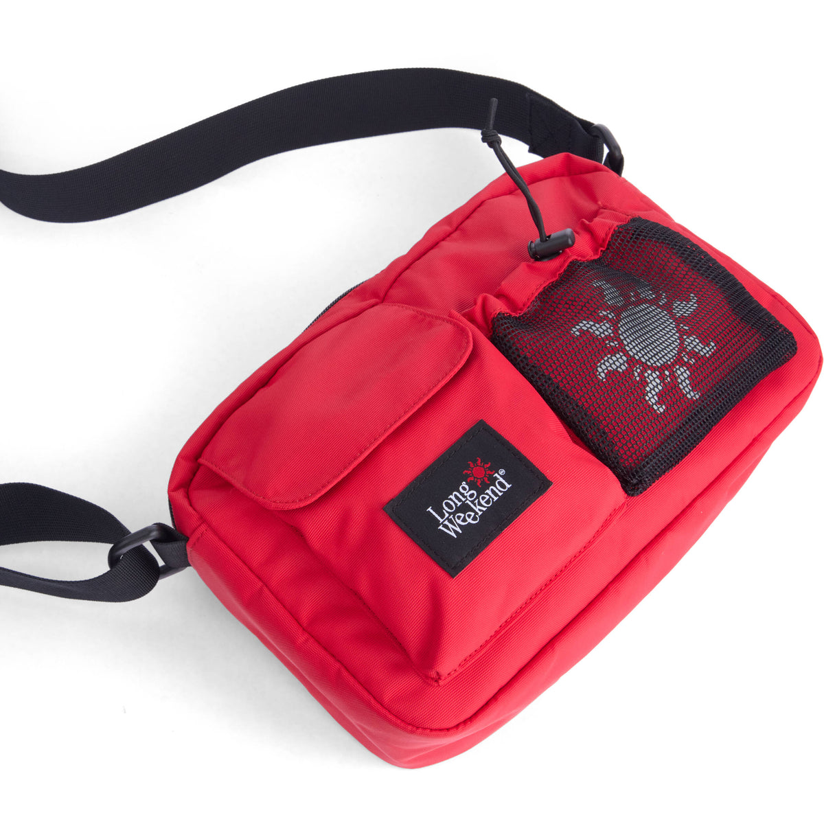 Bandolera Long Weekend Santa Fe (Rojo, 3L) - vista lateral
