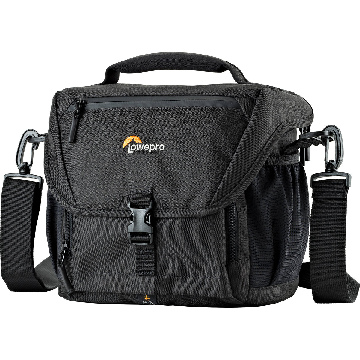 Bandolera Lowepro Nova 170 AW II (Negro) - vista frontal