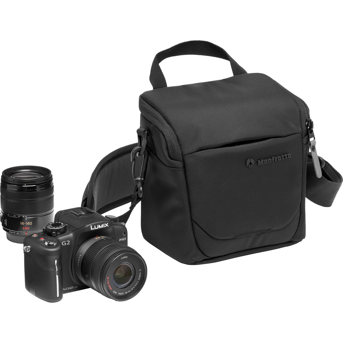 Bandolera Manfrotto Advanced III 3L (Chico) - en uso