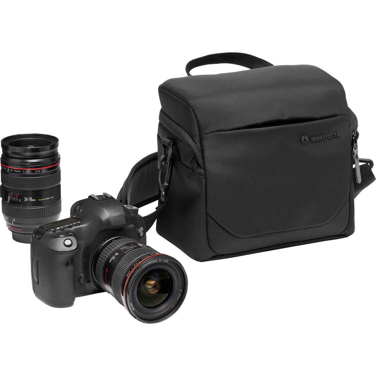 Bandolera Manfrotto Advanced III 5.5L (Grande) - en uso