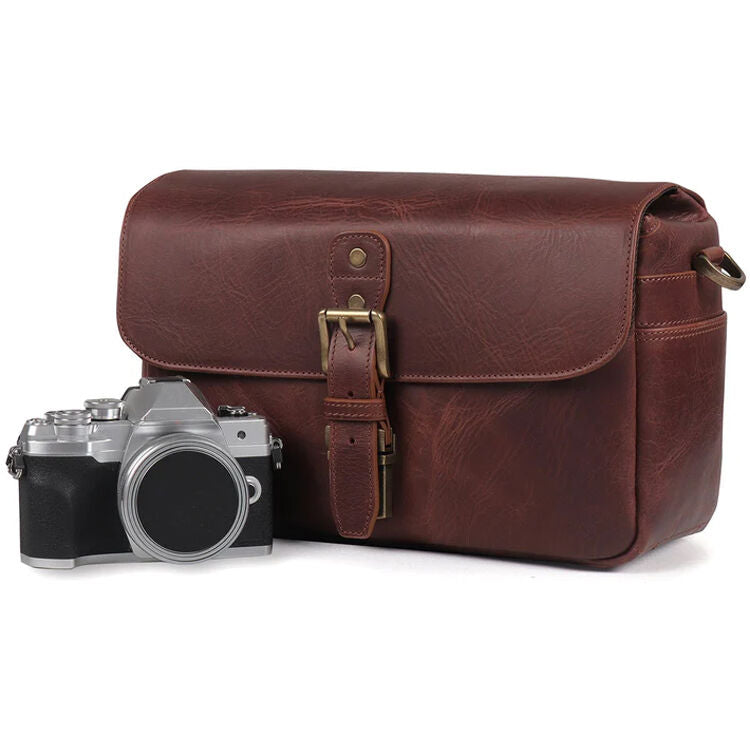 Bandolera MegaGear Leather Messenger (Brown) - detalle
