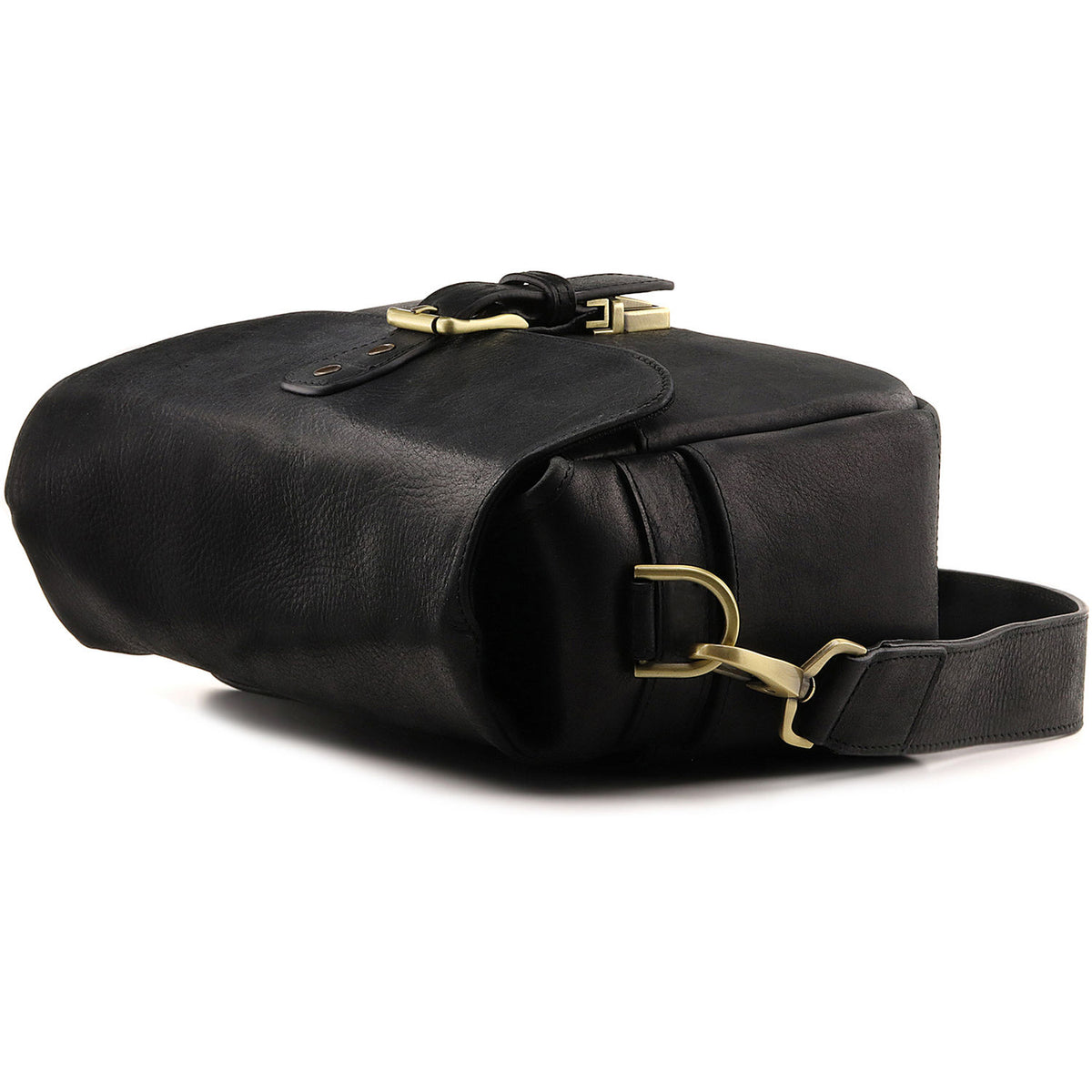 Bandolera MegaGear Leather Messenger (Negro) - puertos y conexiones