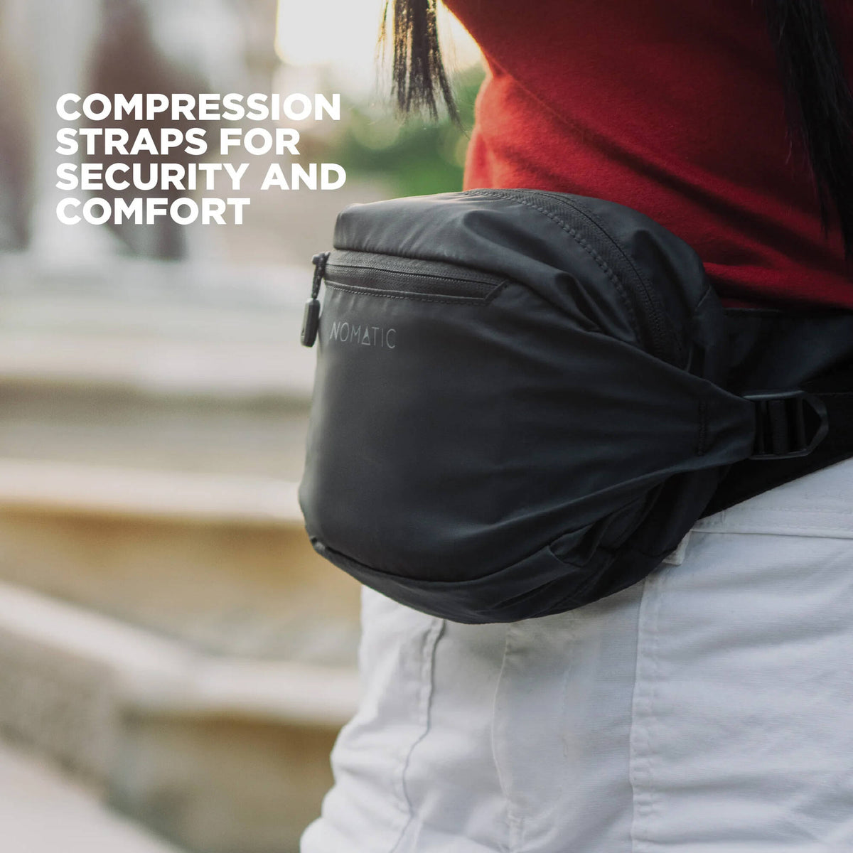 Bandolera Nomatic Navigator Collapsible Series Sling (3L) - puertos y conexiones