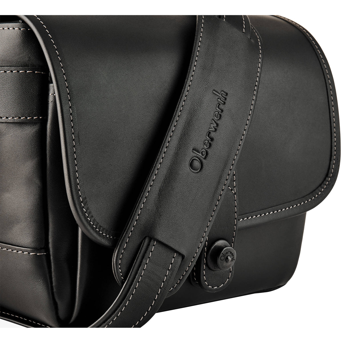 Bandolera Oberwerth Frankfurt (Negro/Metal Gris, 3L) - puertos y conexiones