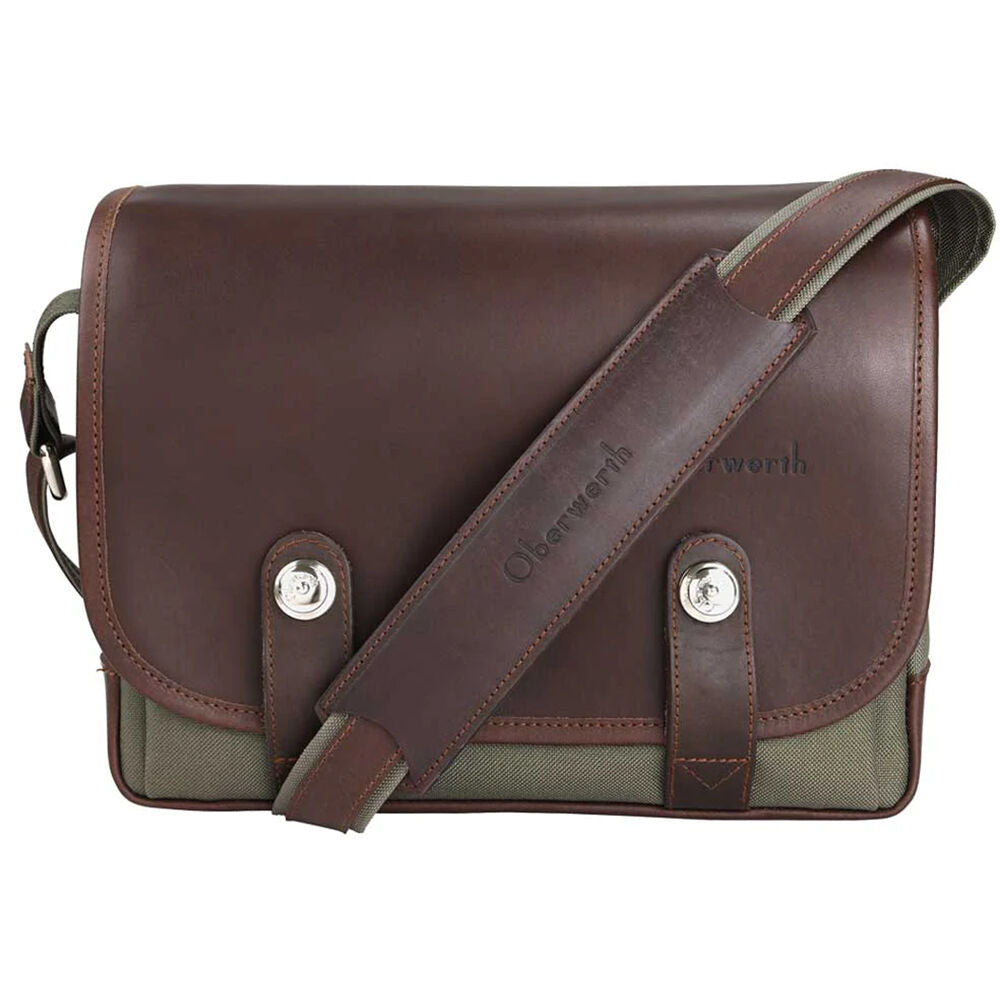 Bandolera Oberwerth Freiburg (Verde oliva/Dark Brown, 5L) - vista frontal