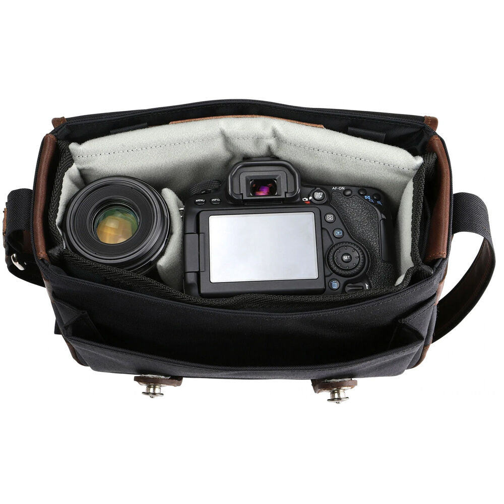 Bandolera Oberwerth Freiburg (Verde oliva/Dark Brown, 5L) - vista trasera