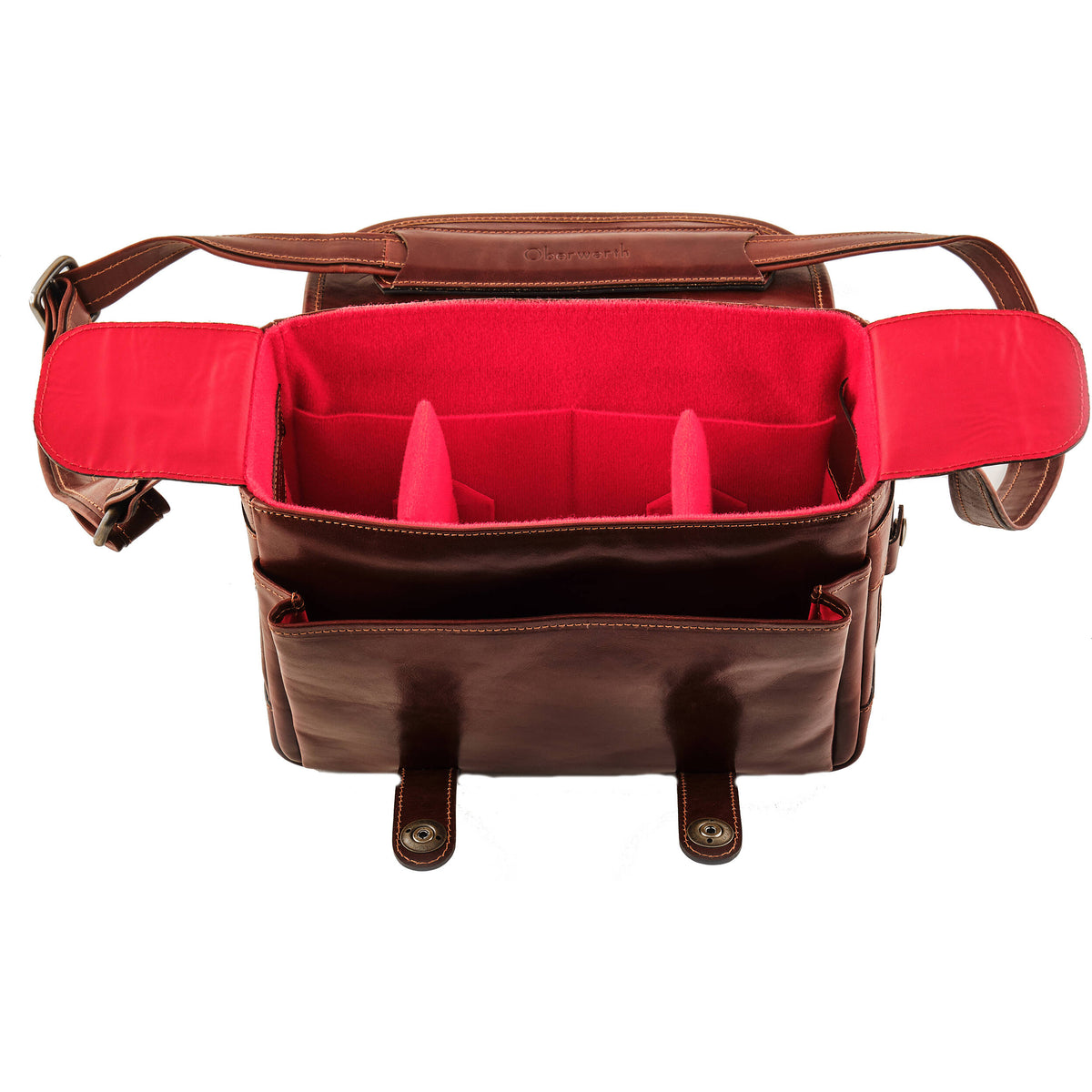 Bandolera Oberwerth Freiburg Vintage Leather (Rusty Brown) - vista trasera