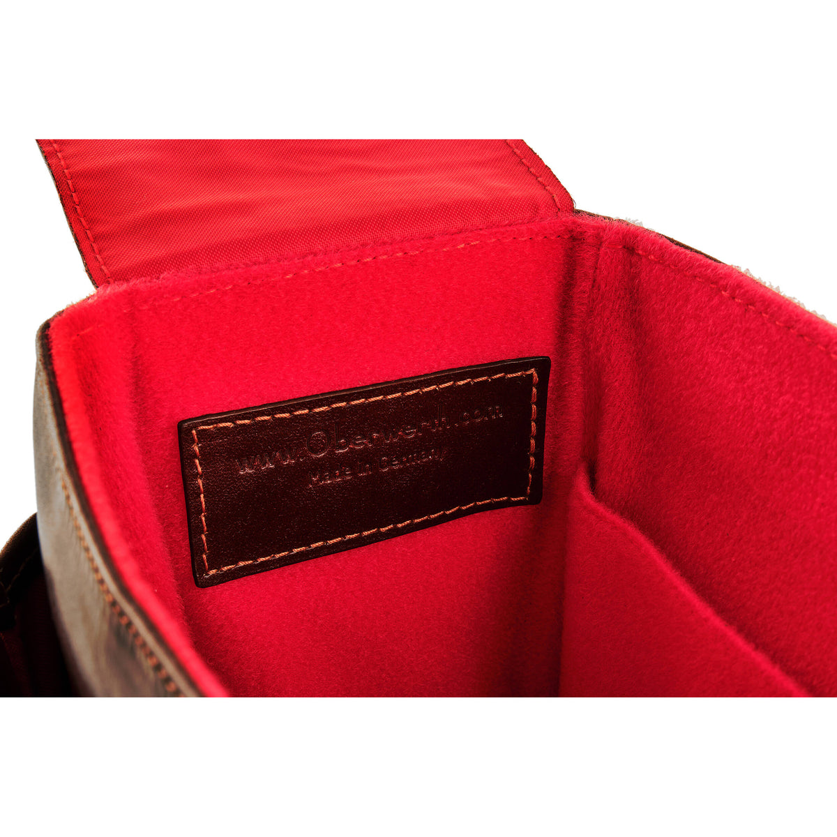 Bandolera Oberwerth Freiburg Vintage Leather (Rusty Brown) - puertos y conexiones