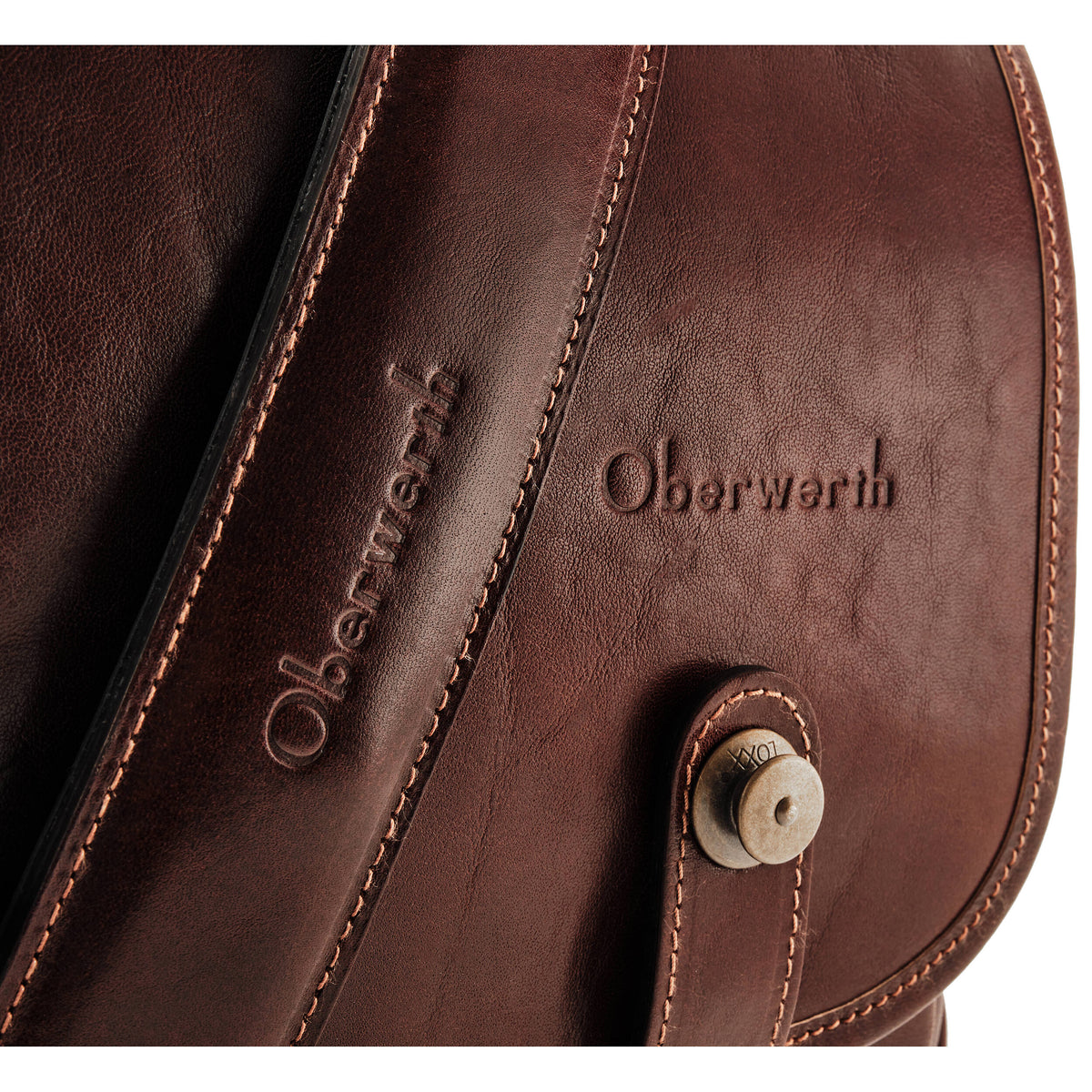Bandolera Oberwerth Freiburg Vintage Leather (Rusty Brown) - detalle