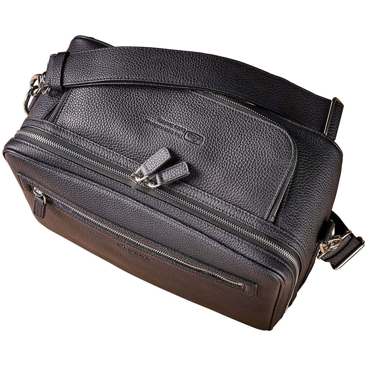 Bandolera Oberwerth LHSA Leo M Voyager (Negro/forro Rojo) - en uso