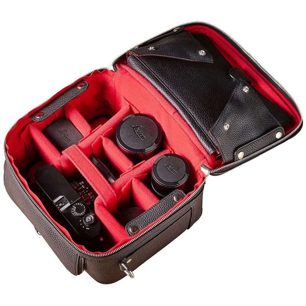 Bandolera Oberwerth LHSA Leo S-Correspondent (Negro con forro Rojo) - vista frontal