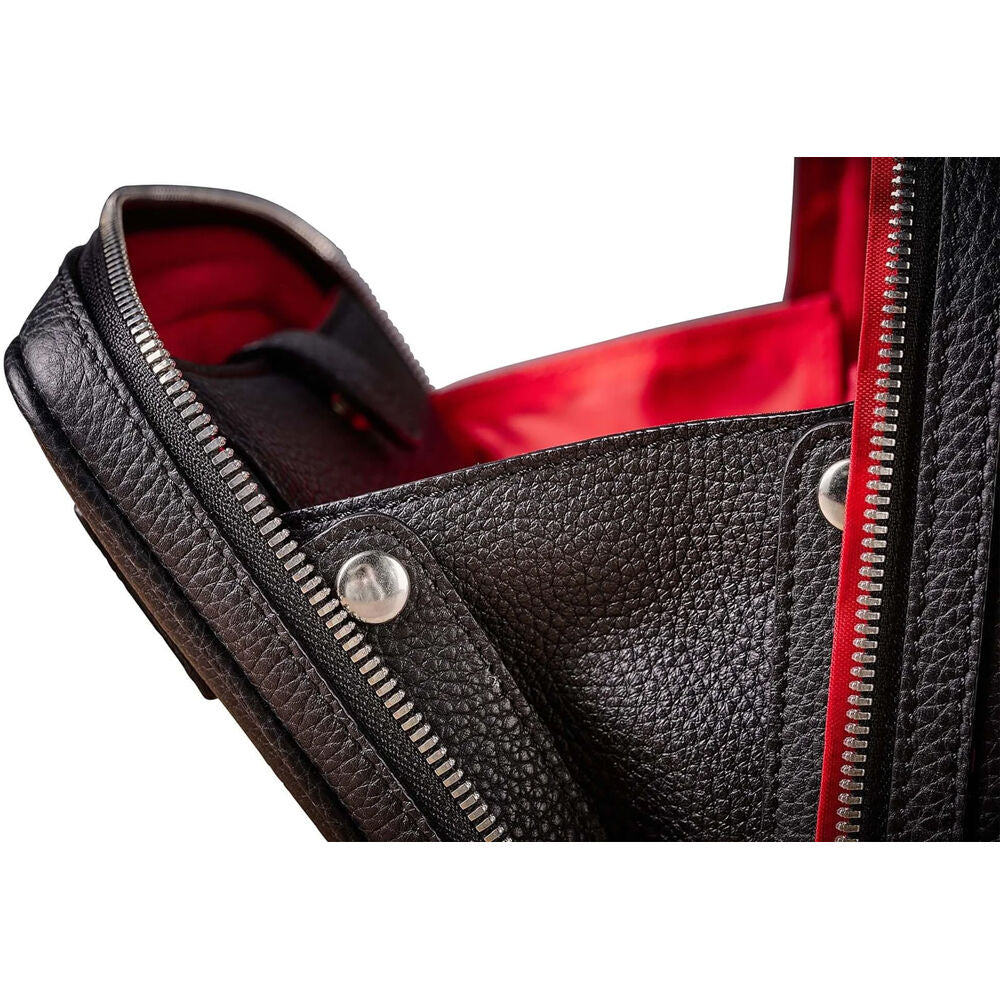 Bandolera Oberwerth LHSA Leo S-Correspondent (Negro con forro Rojo) - puertos y conexiones