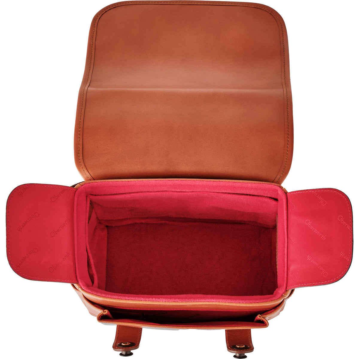 Bandolera Oberwerth Louis para Leica M11 (Cognac) - vista trasera