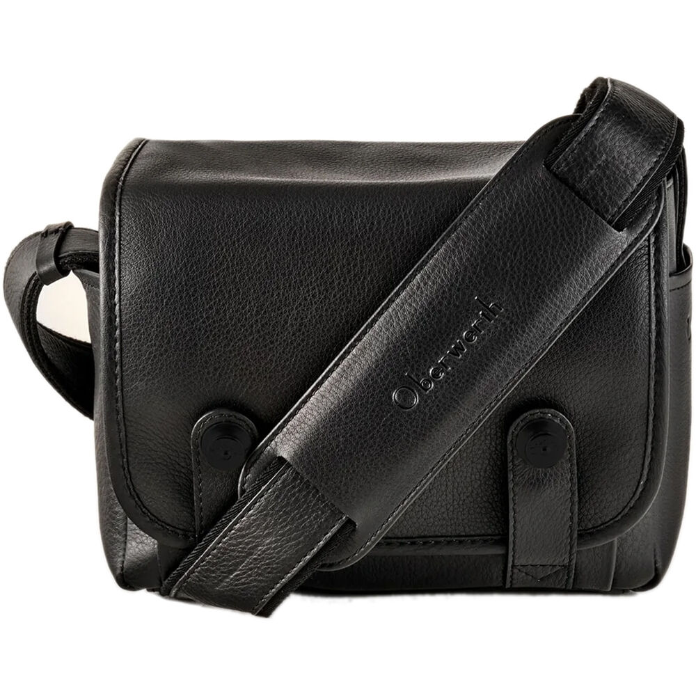 Bandolera Oberwerth Louis para Leica M11 (Negro con Negro Stitching & Hardware) - vista principal