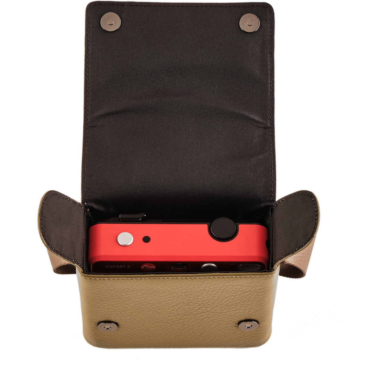 Bandolera Oberwerth Micro para Leica Sofort 2 (Kiwi) - vista lateral