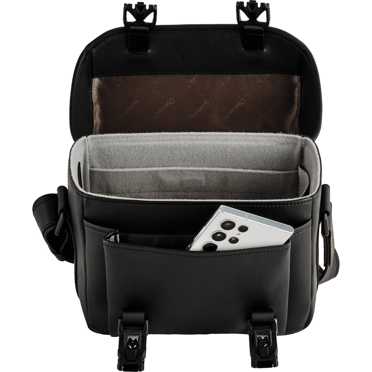 Bandolera Oberwerth Momentum (Negro, Mediano) - puertos y conexiones