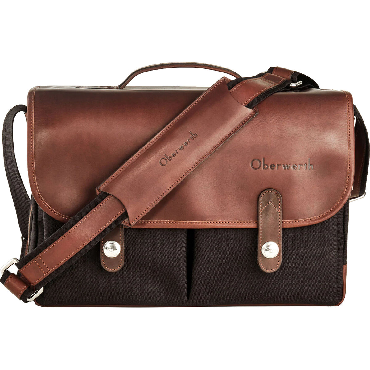 Bandolera Oberwerth Munchen Grande (Negro/Dark Brown) - vista principal