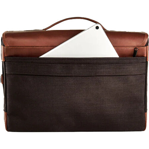 Bandolera Oberwerth Munchen Grande (Negro/Dark Brown) - detalle