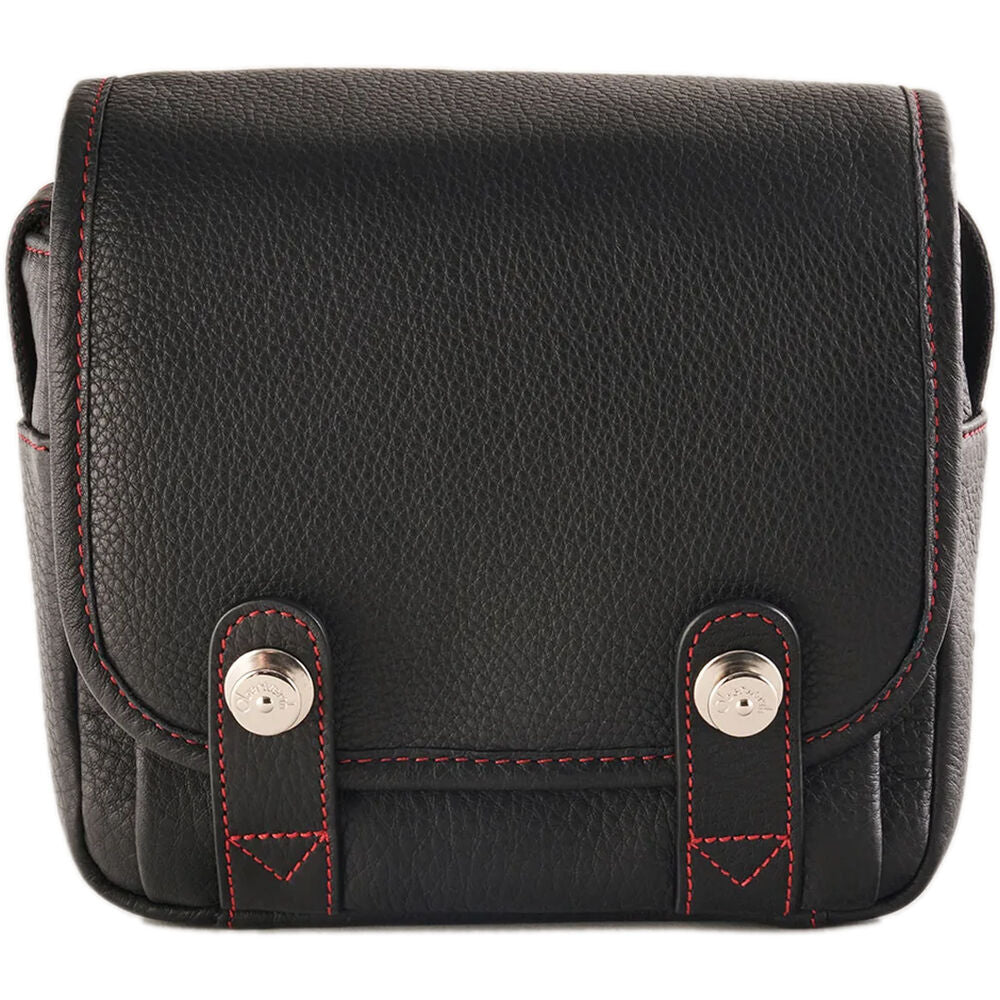 Bandolera Oberwerth The Q (Negro con Rojo Stitching) - vista frontal