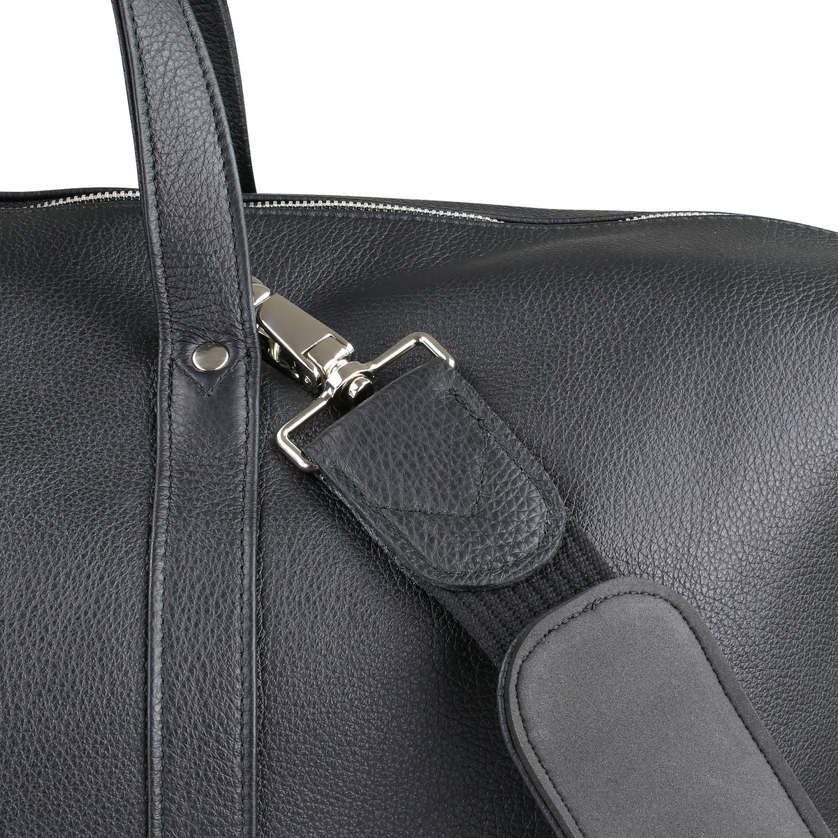 Bandolera Oberwerth Weekender Nelson L (Negro con "L" Rojo inserto) - contenido de la caja