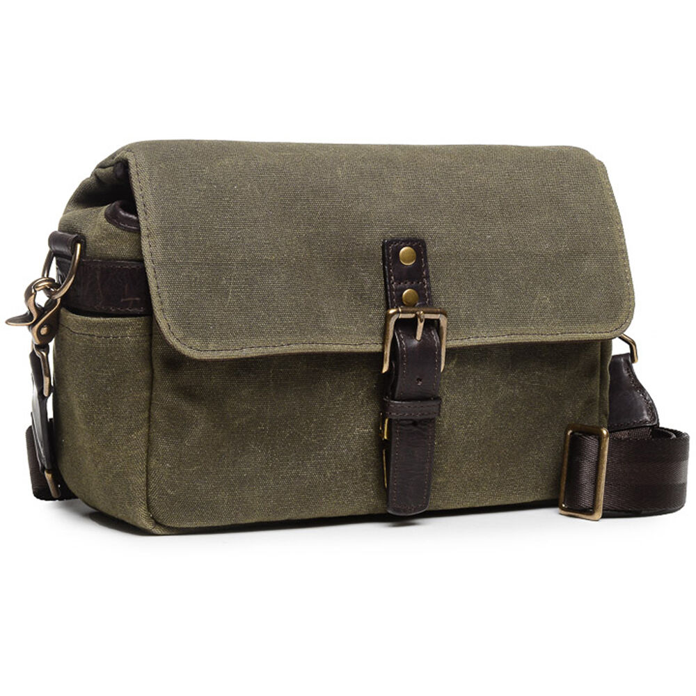 Bandolera ONA Bowery II (Verde oliva Canvas) - vista trasera