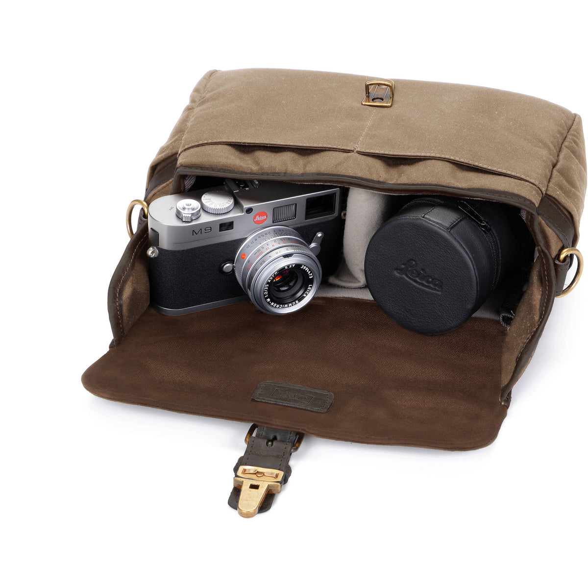 Bandolera ONA Bowery (Oak Brown Canvas) - vista trasera
