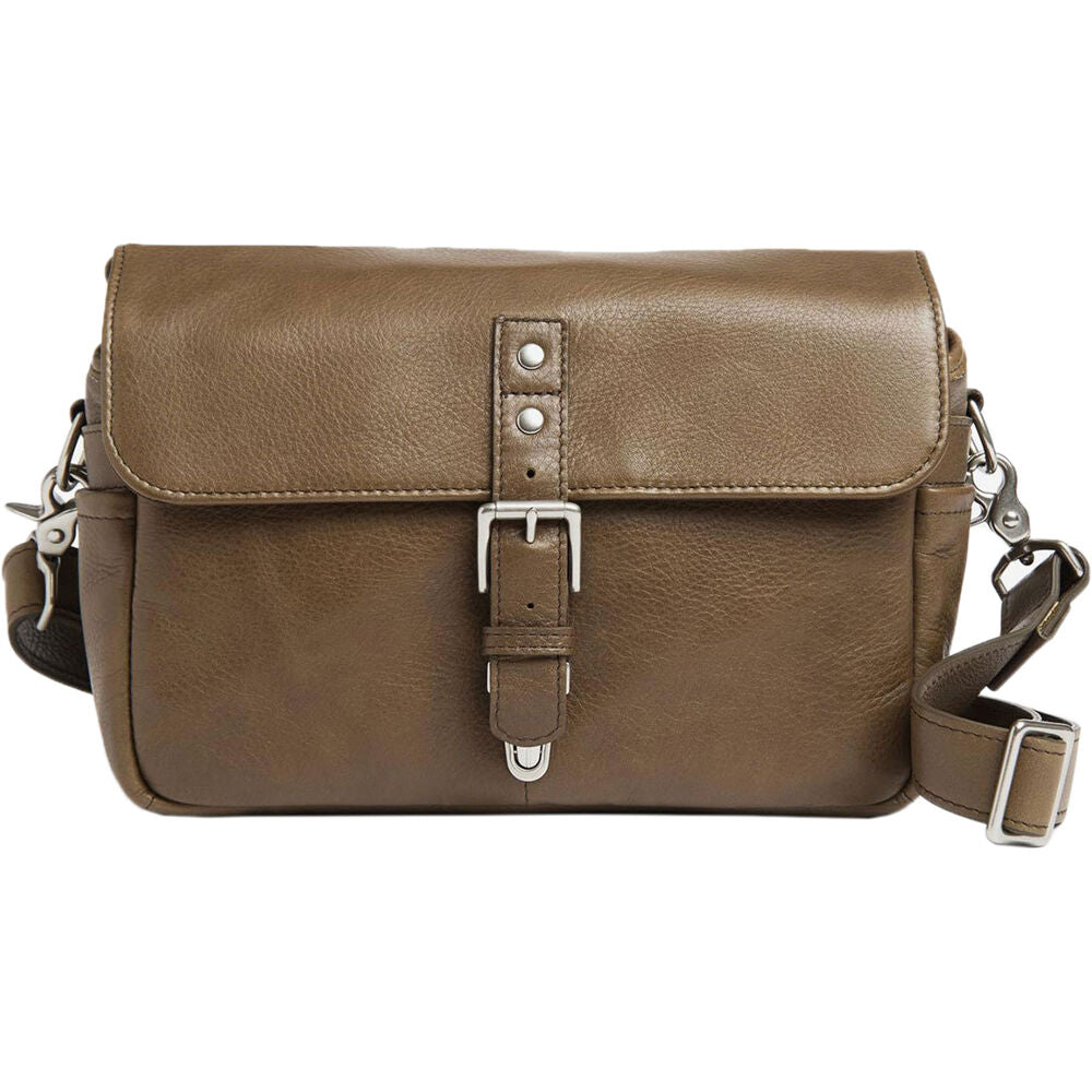 Bandolera ONA Bowery (Verde oliva Leather) - vista frontal