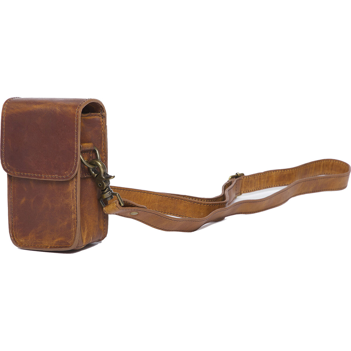 Bandolera ONA Lisbon & Everyday Crossbody (Antique Cognac) - vista frontal