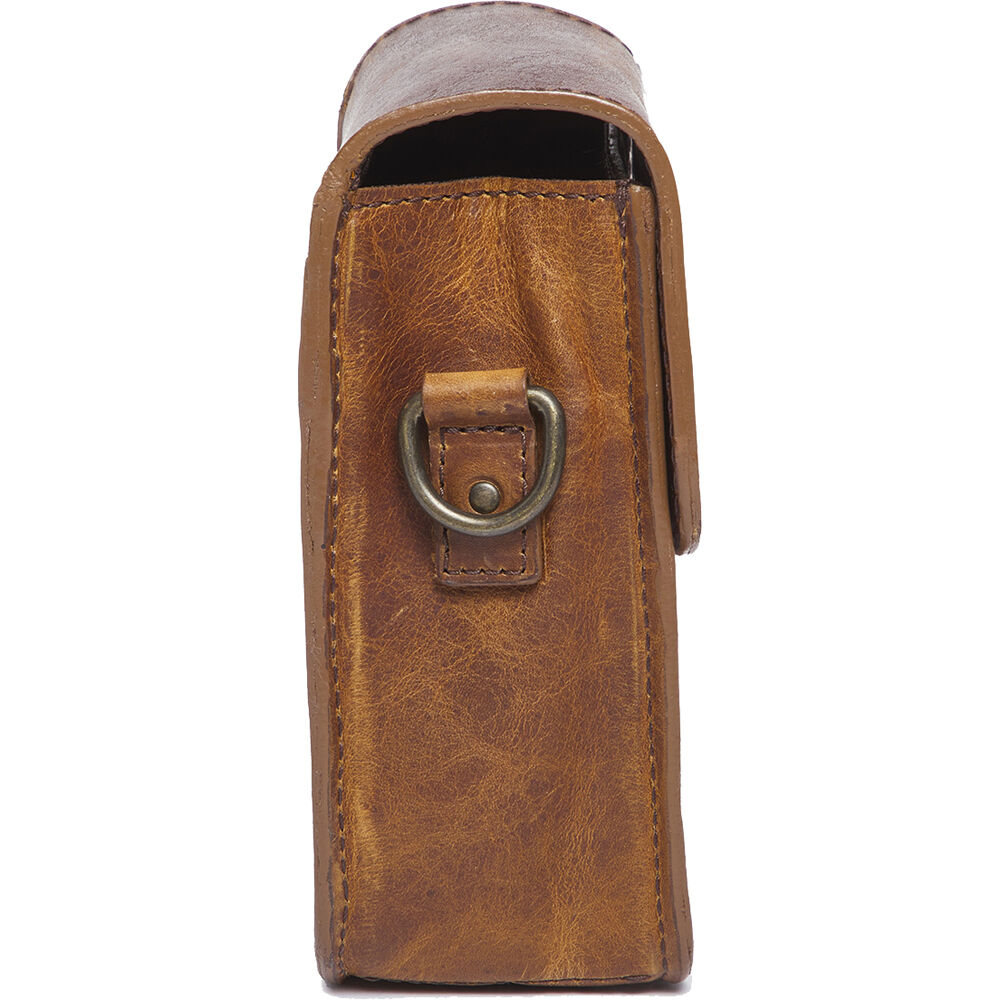Bandolera ONA Lisbon & Everyday Crossbody (Antique Cognac) - vista lateral