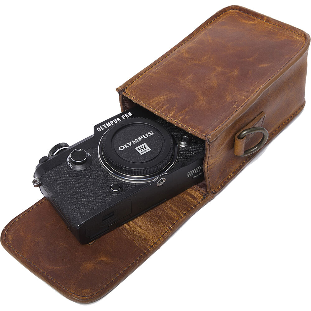 Bandolera ONA Lisbon & Everyday Crossbody (Antique Cognac) - puertos y conexiones