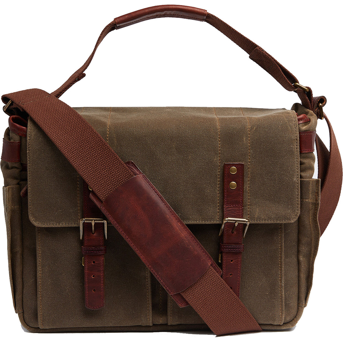 Bandolera ONA The Astoria Messenger (Field Beige) - vista frontal