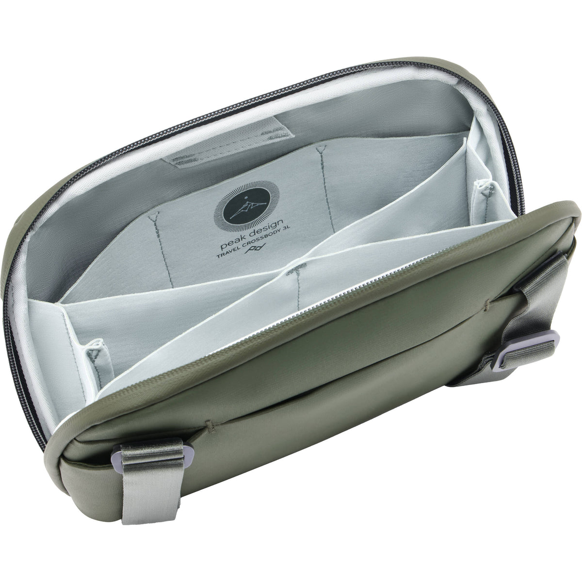 Bandolera Peak Design Travel Crossbody (Sage, 3L) - vista frontal