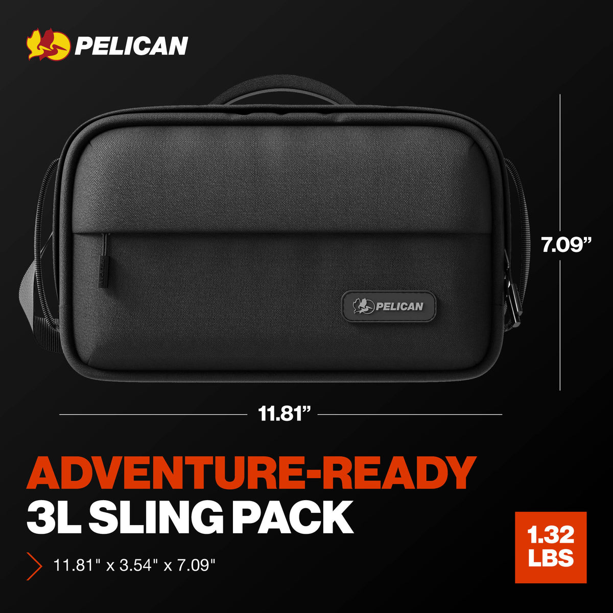 Bandolera Pelican AEGIS Sx5 Access Sling (Negro, Grande) - contenido de la caja