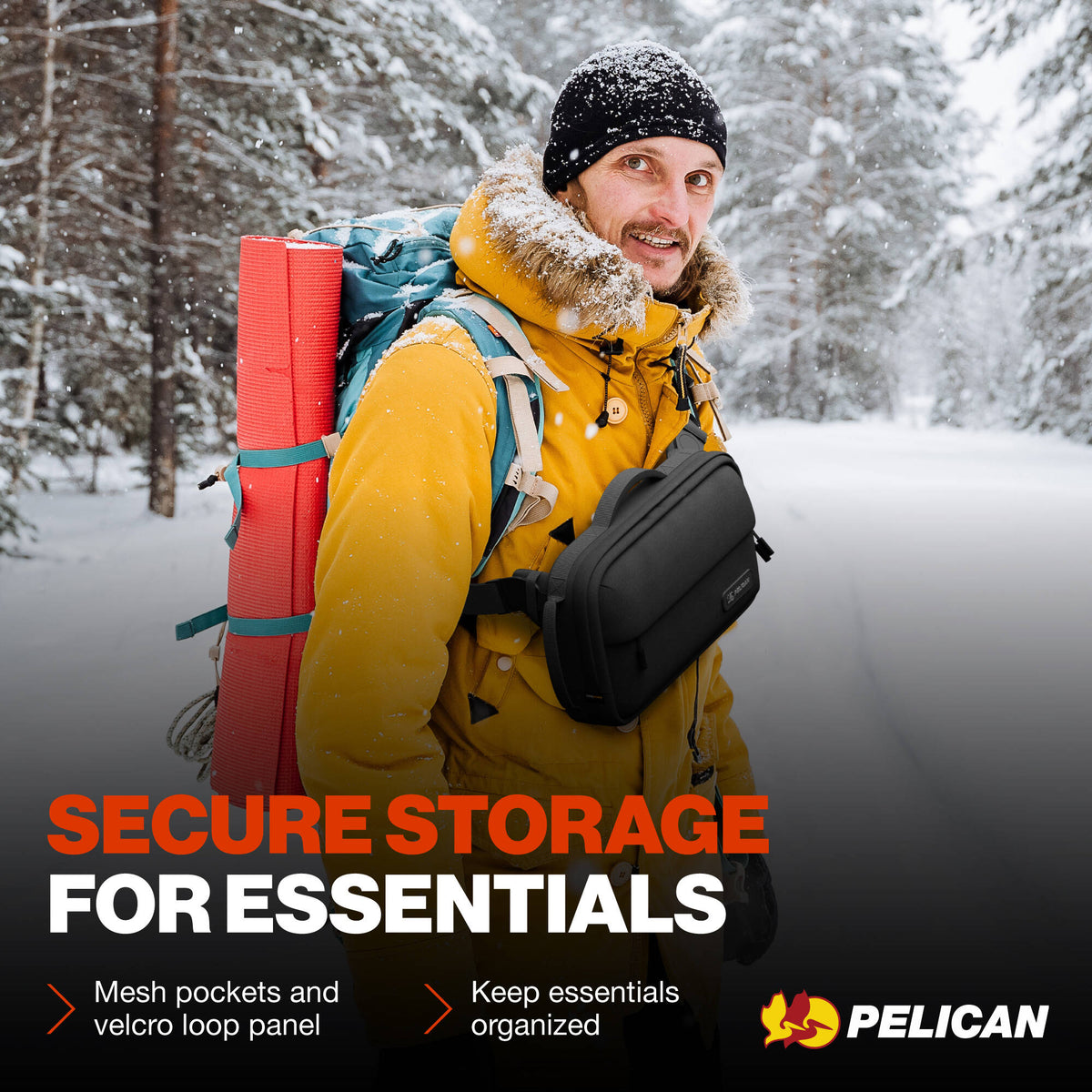 Bandolera Pelican AEGIS Sx5 Access Sling (Negro, Grande) - en uso