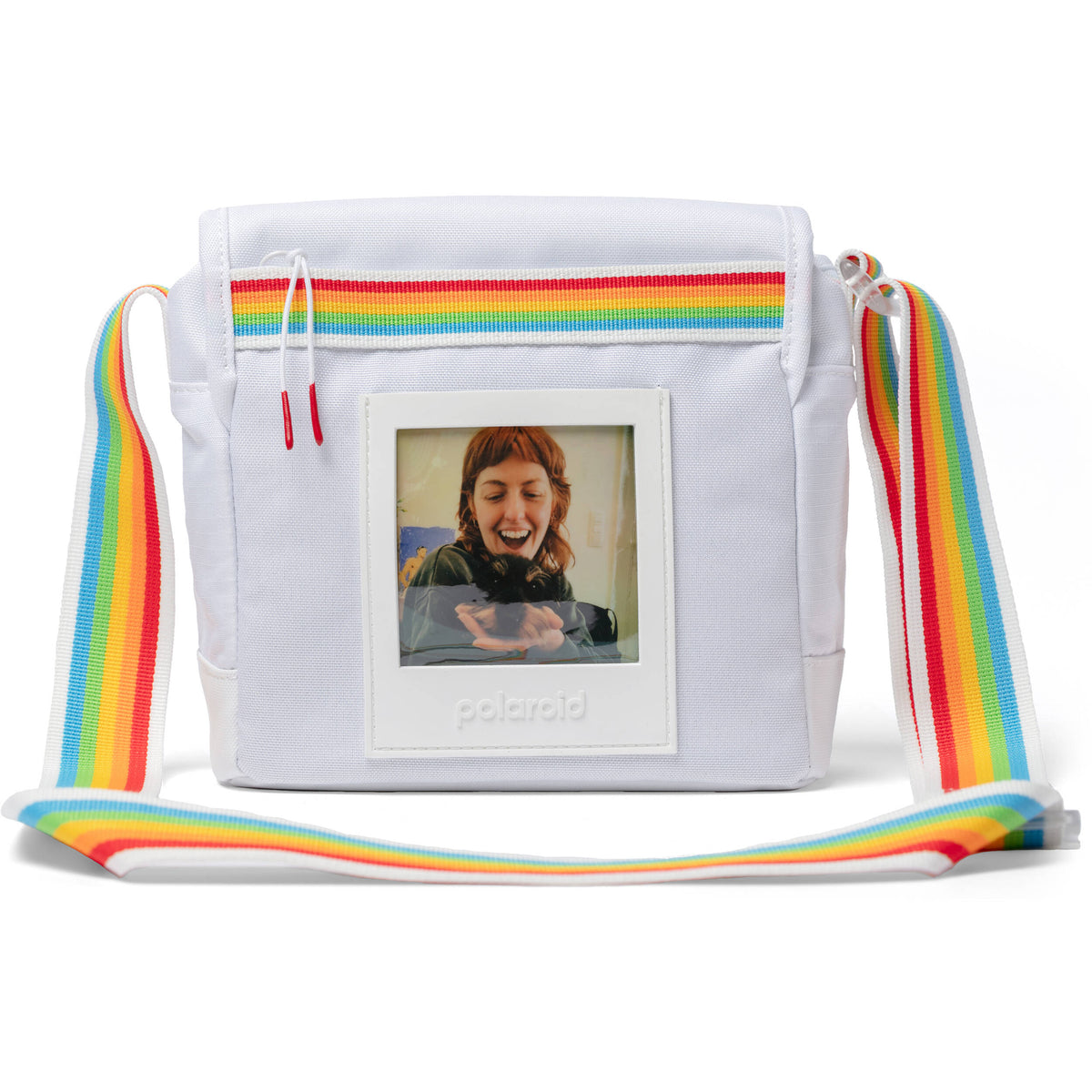 Bandolera Polaroid Box (Blanco) - vista lateral